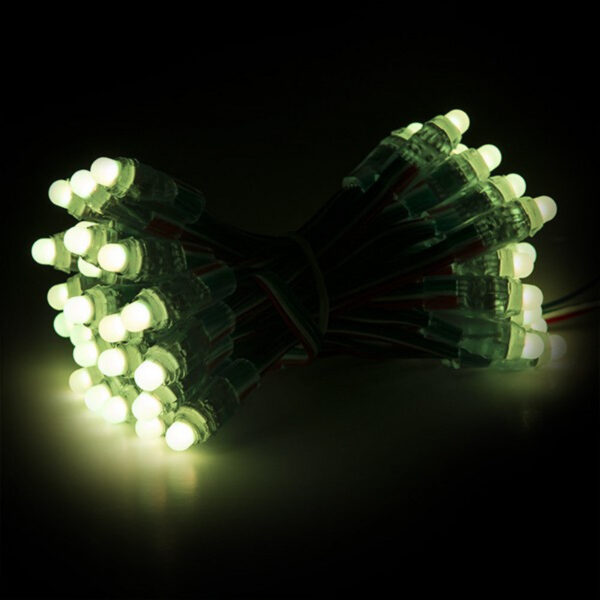 Pixel LED 0.3W 6Lm 12Mm 5V Epistar RGB (Cadena 50 Unidades) 50.000H [DE-PIX-12-RGB]