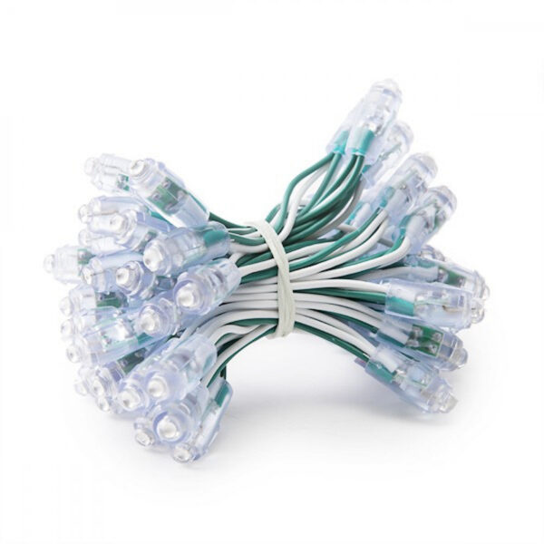 Pixel LED 0.1W 2Lm 9Mm 5V Epistar (Cadena 50 Unidades) Verde 50.000H [DE-PIX-9-G]