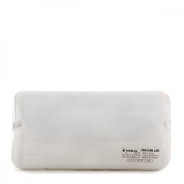 Alumbrado Emergencia LED 60Lm 1 Hora IP44 2.4V 0.8Ah