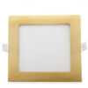 Placa LED 12W 1200Lm 2700ºK Cuadrada Dorado 50.000H [GL-CL-S12N-G-WW]