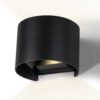 Aplique LED Exterior 2x5W 100Lm/W IP65 Negro 4000K [HO-APL07-IP65-B-W]