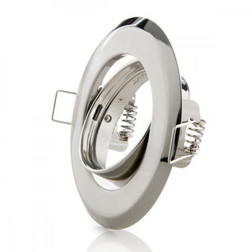 Aro Foco Downlight  Circular Basculante Acero 92M