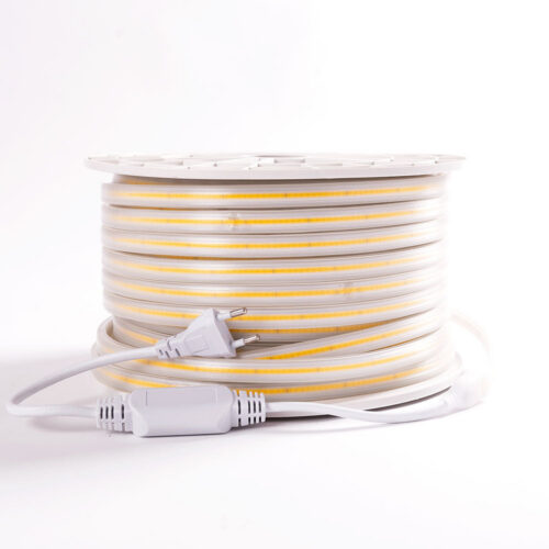 Tira LEDs COB 450W 34.200Lm CRI85 220VAC x 50M [HO-COB220-9W-WW]-Blanco Cálido