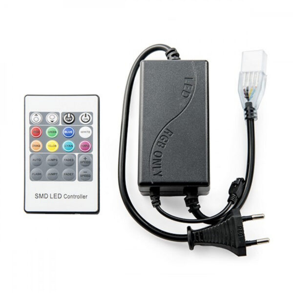 Controlador Tira LED RGB 220VAC Mando a Distancia ► 50M [HO-CON220RGBMD]