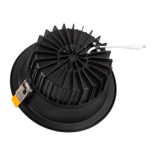 ho_dl_ad_20w_b_cw_2-14 Foco Downlight Circular LED 20W 2.000Lm 6000ºK Anti-Deslumbrante UGR19 40.000H Negro