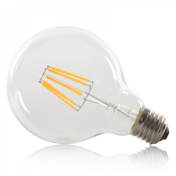 Bombilla LED E27 8W  576Lm 2000ºK Filamento G95 40.000H   [HO-LF-G95-E27-8W-WW]