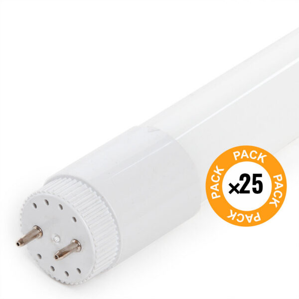Pack 25 Tubos LED T8 9W 1260Lm 6000ºK Cristal 60Cm 40.000H [HO-LM1056-CW]