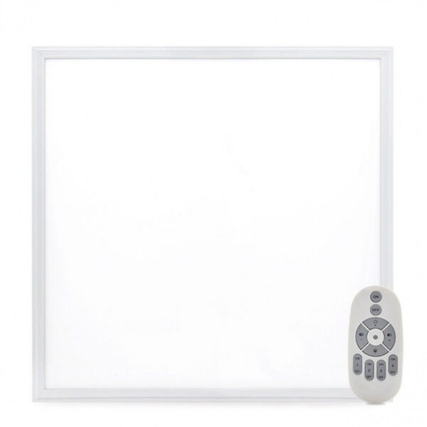 Panel LED Superslim 36W 3600Lm 60x60Cm Marco Blanco Mando a Distancia (Intensidad-Cct) 40.000H [HO-PANMB59559536W-RC]