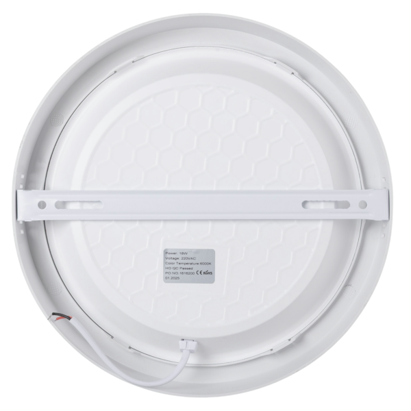 Plafón de Superficie LED 100Lm/W 18W 1800Lm 6000ºK IP20 [HO-PLC-18W-1800LM-CW]
