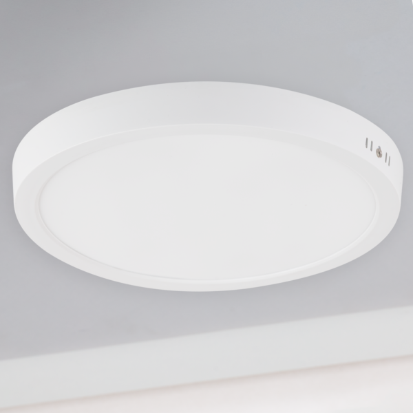 Plafón de Superficie LED 100Lm/W 24W 2400Lm 6000ºK IP20 [HO-PLC-24W-2400LM-CW]