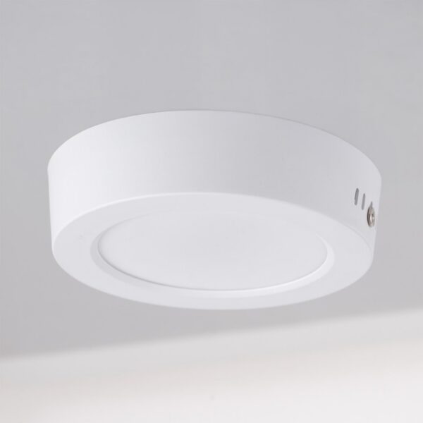 Plafón de Superficie LED 100Lm/W 6W 600Lm 6000ºK IP20 [HO-PLC-6W-600LM-CW]