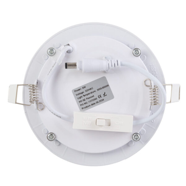 Placa LED 6W 600Lm CCT (Tonalidad Luz Regulable) 3000-6000ºK Circular 40.000H [JL-GP-LZ-1-CCT]