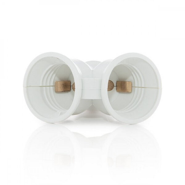 kd_adapt_e27_2xe27_1-3 Adaptador E27 / 2 X E27