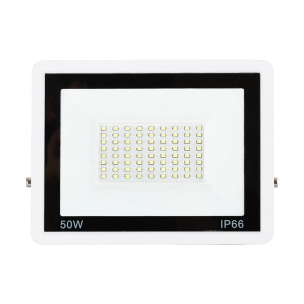 Foco Proyector LED 50W 4.000Lm 6000ºK IP66 Regulable 60,000H Acabado Blanco [LM-6007-W-CW]