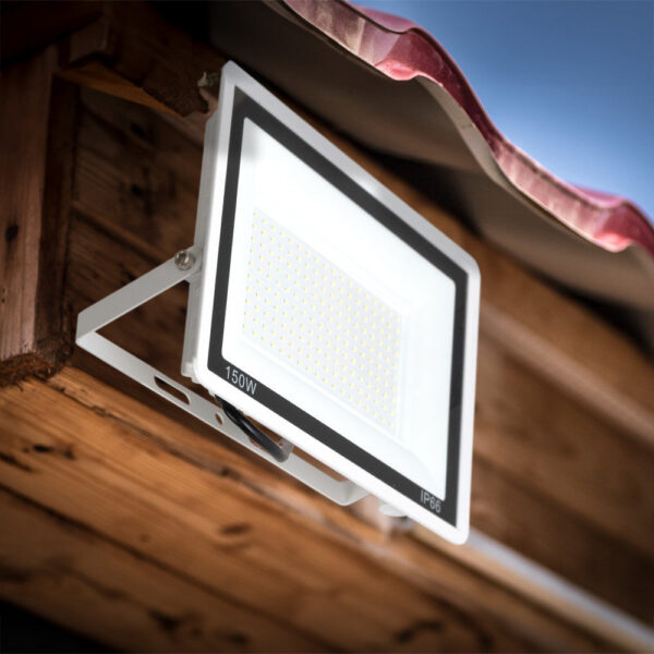 Foco Proyector LED 150W 12.000Lm 6000ºK IP66 Regulable 60,000H Acabado Blanco [LM-6013-W-CW]