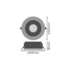 [LVE-4058075459250] Downlight LED LEDVANCE   21W 2400Lm 3000K 65º IP54/IP20 - Blanco Cálido