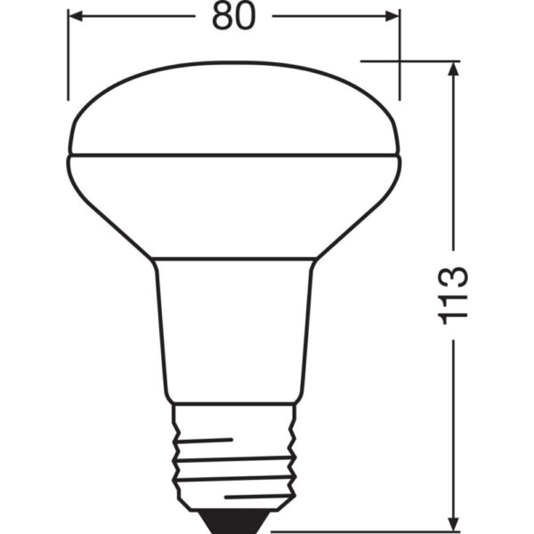[LVE-4058075608658] Ledvance/Osram Bombilla LED Spot E27 4,3W 350Lm 2700K 36º IP20