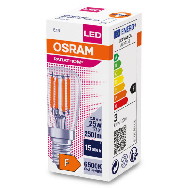 [LVE-4058075616837] Ledvance/Osram Bombilla LED "Special" E14 2,8W 250Lm 6500K 320º IP20