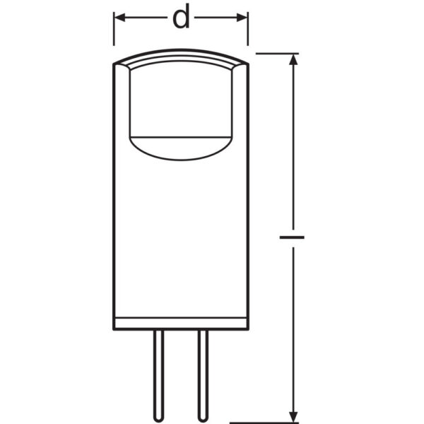 [LVE-4058075622722] Ledvance/Osram Bombilla LED "Special" G4 0,9W 100Lm 2700K 320º IP20 - Blanco Muy Cálido