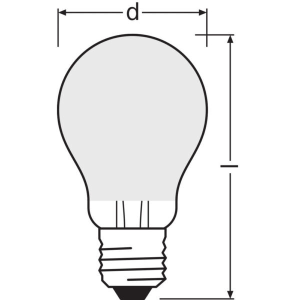 [LVE-4058075758988] Ledvance/Osram Bombilla LED "Classic" E27 5,8W 806Lm 4000K 300º IP20 Regulable