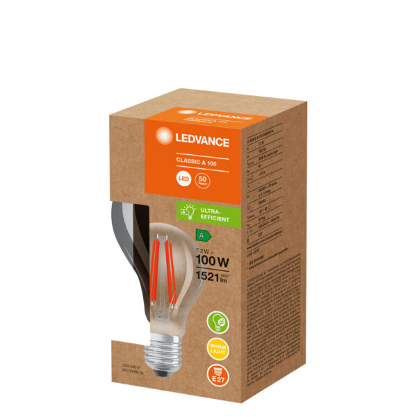 [LVE-4099854002861] Ledvance/Osram Bombilla LED "Classic" E27 7,2W 1521Lm 3000K 300º IP20