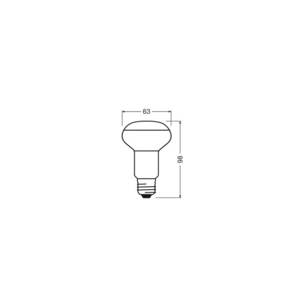 [LVE-4099854047954] Ledvance/Osram Bombilla LED Spot E27 4,9W 345Lm 2700K 36º IP20 Regulable - Blanco Muy Cálido