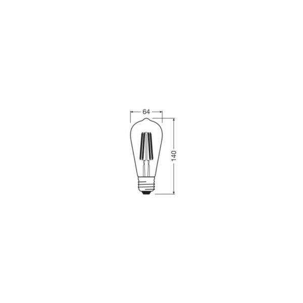 [LVE-4099854060236] Ledvance/Osram Bombilla LED "Classic" E27 3,8W 806Lm 3000K 320º IP20