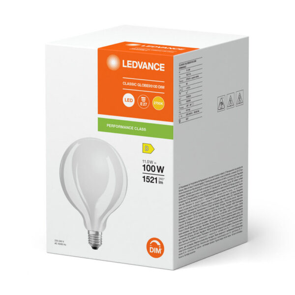 [LVE-4099854060793] Ledvance/Osram Bombilla LED "Classic" E27 11W 1521Lm 2700K 300º IP20 Regulable