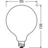[LVE-4099854060793] Ledvance/Osram Bombilla LED "Classic" E27 11W 1521Lm 2700K 300º IP20 Regulable