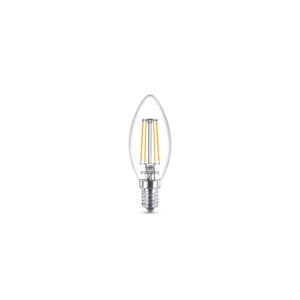 Pack 3 Bombilla LED Philips E14 B35  4.3W 470Lm 2700K  [PH-8718699763817]