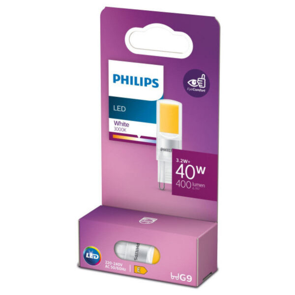 Bombilla LED Philips/Signify G9 G9 3,2W 400Lm 3000ºK   15000H [PH-8719514303775]