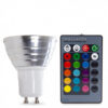 Bombilla LED GU10 3W RGB Mando a Distancia 40.000H [PL187220-GU10]