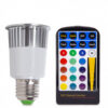 Bombilla LED E27 5W RGB Mando a Distancia 40.000H [PL187221-E27]