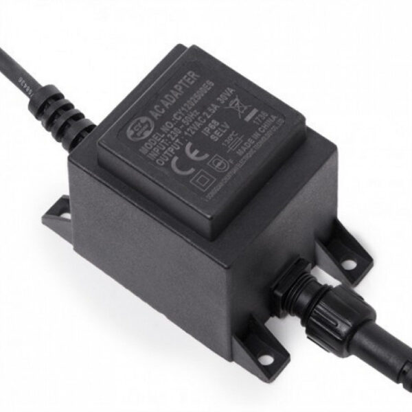 Transformador LED 30W 230VAC/24VAC Sumergible IP68