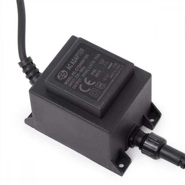 Transformador LED 70W 230VAC/24VAC Sumergible IP68