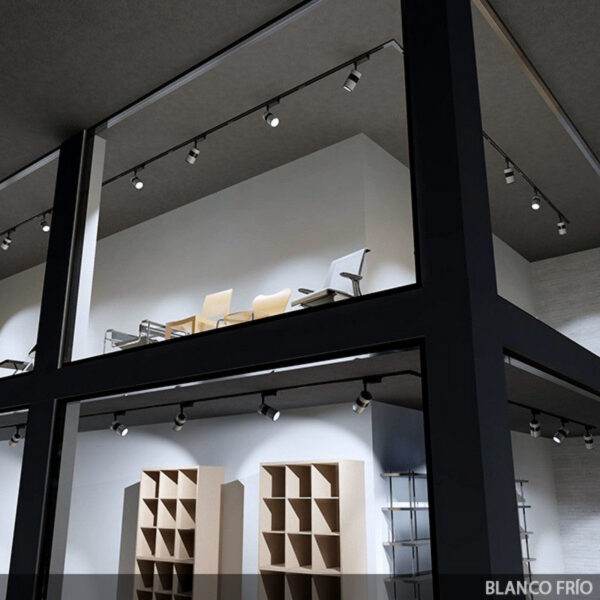 Foco de Carril LED 20W 2.000Lm CRI85 6000ºK "Annabelle" Monofásico 40.000H [PL-218050-CW-W]