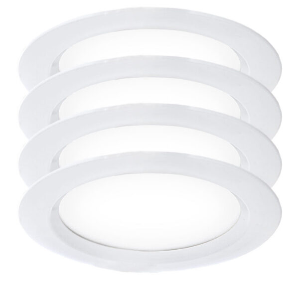 Pack 4 Downlights LED 24W 2.160Lm 6000ºK IP65 Baños/Cocinas 50.000H [SL-DLFS06-24W-CW-PK4]