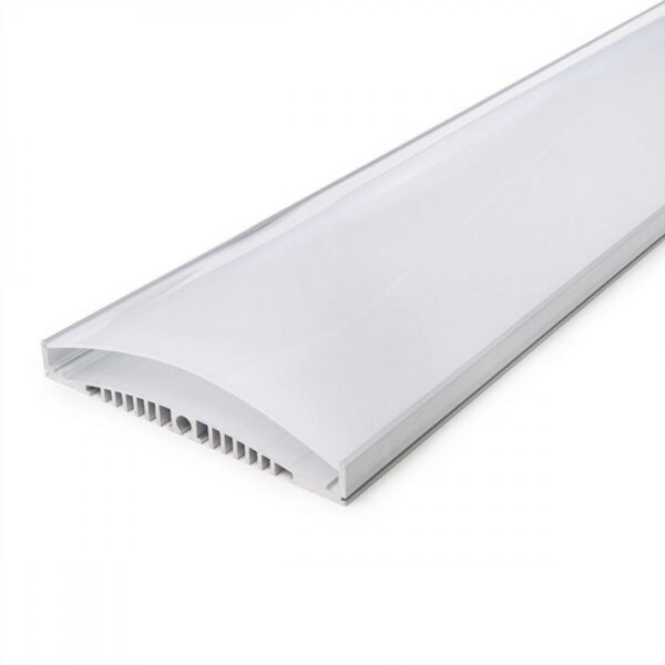 Perfíl/Luminaria Aluminio 10 X Tira LED - Difusor Opal  x 1M