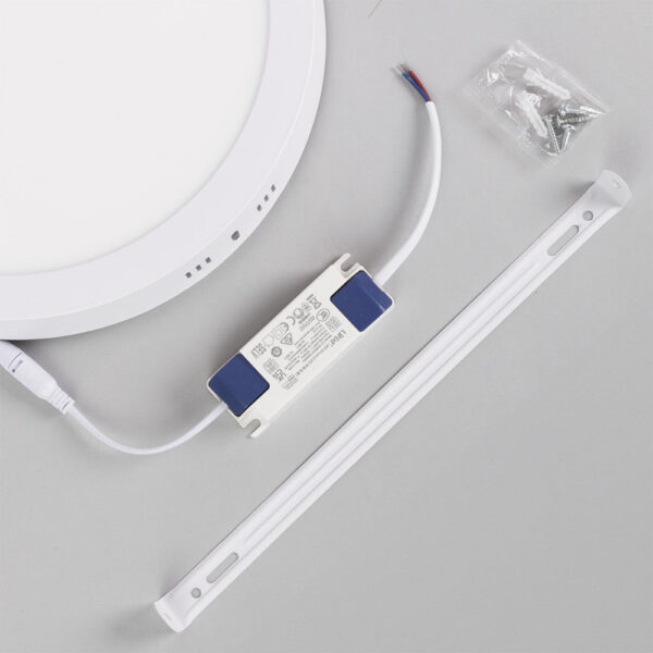 Plafón Circular LED 24W 2,415Lm Driver Lifud Flicker Free IP20 30,000H [WR-MYSR-24-CW]