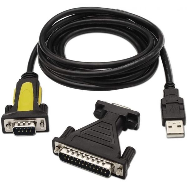 art_ais-adp20a104-0039_2 Cable Conversor impresora Aisens A104-0039/ USB Macho - DB9 Macho/ 1.8m/ Negro