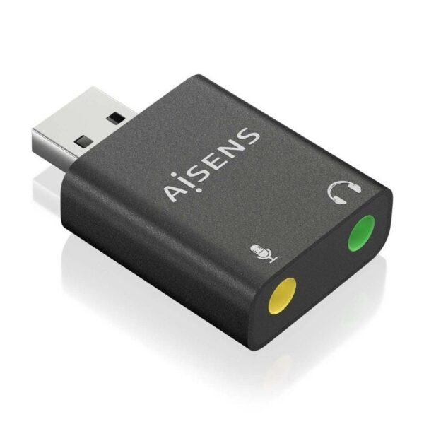 art_ais-adp20a106-0768_2 Tarjeta de Sonido Aisens A106-0768/ USB Macho - 2x Jack 3.5 Hembra