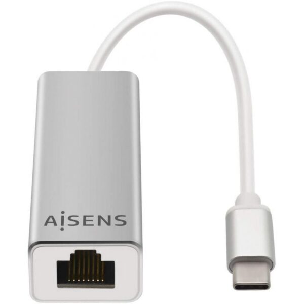 Adaptador USB Tipo-C - RJ45 Aisens A109-0341/ 1000Mbps