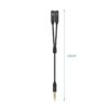 art_ais-adp20jack20a128-0416_2 Cable Estéreo Aisens A128-0416/ Jack 3.5 Macho - 2x Jack 3.5 Hembra/ 25cm/ Negro