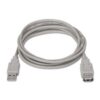 art_ais-cab20a101-0012_2 Cable Alargador USB 2.0 Aisens A101-0012/ USB Macho - USB Hembra/ Hasta 2.5W/ 60Mbps/ 1m/ Beige
