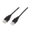 art_ais-cab20a101-0015_1-2 Cable Alargador USB 2.0 Aisens A101-0015/ USB Macho - USB Hembra/ Hasta 2.5W/ 60Mbps/ 1m/ Negro