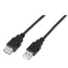 art_ais-cab20a101-0017_1-1 Cable Alargador USB 2.0 Aisens A101-0017/ USB Macho - USB Hembra/ Hasta 2.5W/ 60Mbps/ 3m/ Negro
