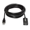 art_ais-cab20a101-0020_2 Cable Alargador USB 2.0 Aisens A101-0020/ USB Macho - USB Hembra/ Hasta 2.5W/ 60Mbps/ 15m/ Negro
