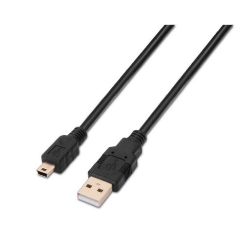 art_ais-cab20a101-0023_1-2 Cable USB 2.0 Aisens A101-0023/ USB Macho - USB Mini Macho/ 50cm/ Negro