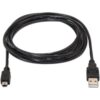 art_ais-cab20a101-0024_2 Cable USB 2.0 Aisens A101-0024 - Conector MiniUSB Macho 1m Negro