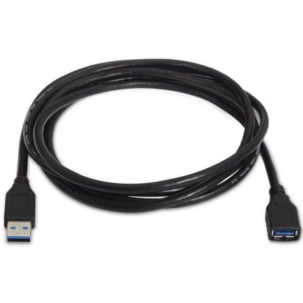 art_ais-cab20a105-0041_2 Cable Alargador USB 3.0 Aisens A105-0041/ USB Macho - USB Hembra/ Hasta 9W/ 625Mbps/ 1m/ Negro